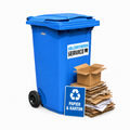 Rolcontainer 240 liter – Abonnement / papier en karton